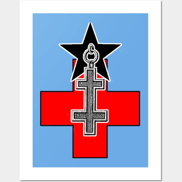 Cross of the Templars Wall Art by Marccelus